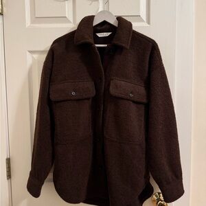 Women’s Brown Sherpa Jacket